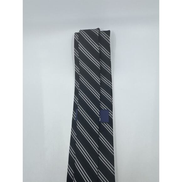 Stafford Tailored Culture Black, White And Silver Men's Neck Tie - Picture 8 of 12